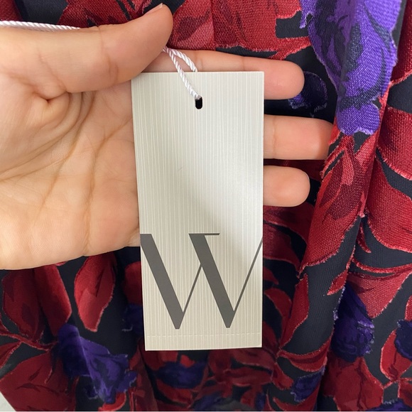 Worthington Floral Halter Neck Top - Red and Purple - Picture 7 of 14